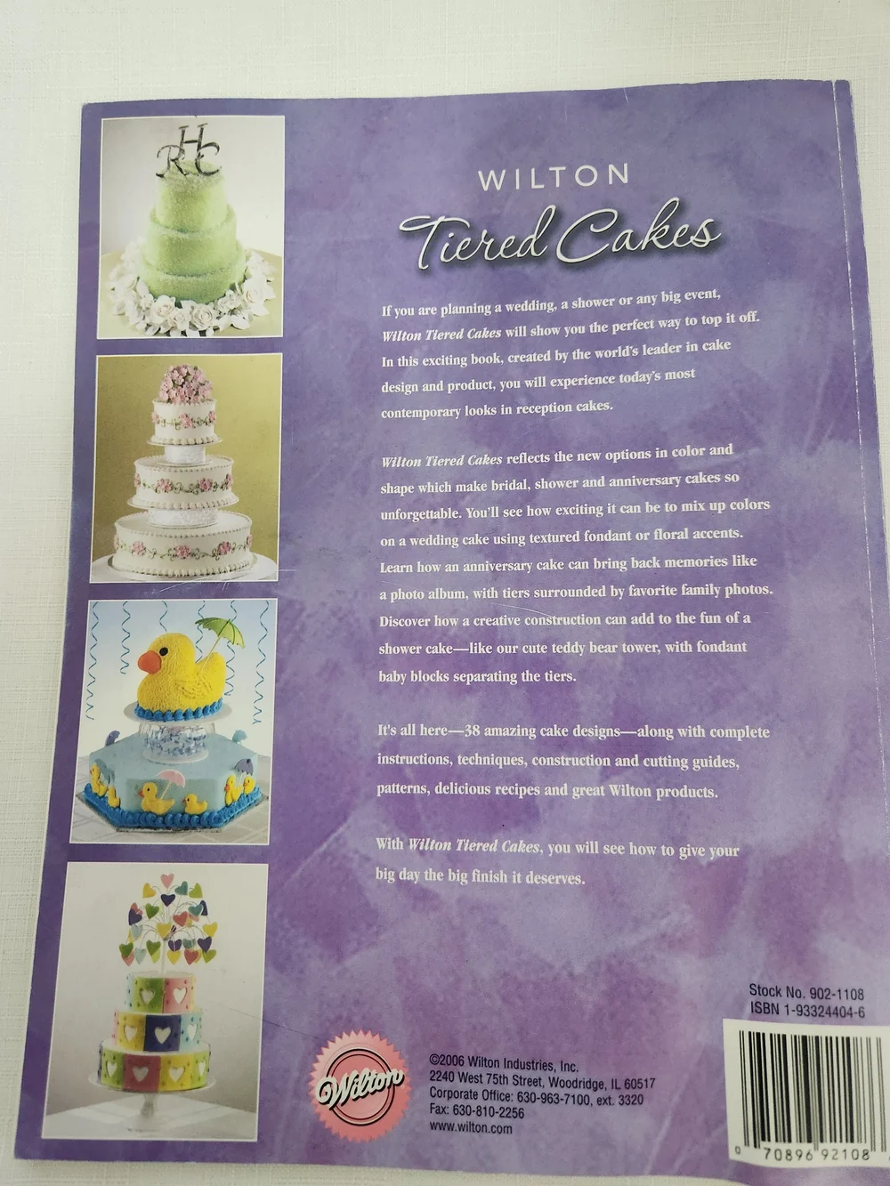 Wilton Tiered Cakes-2005 & Gum Paste Flowers Book-1984